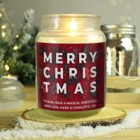 Personalised Christmas Large Scented Jar Candle Extra Image 2 Preview